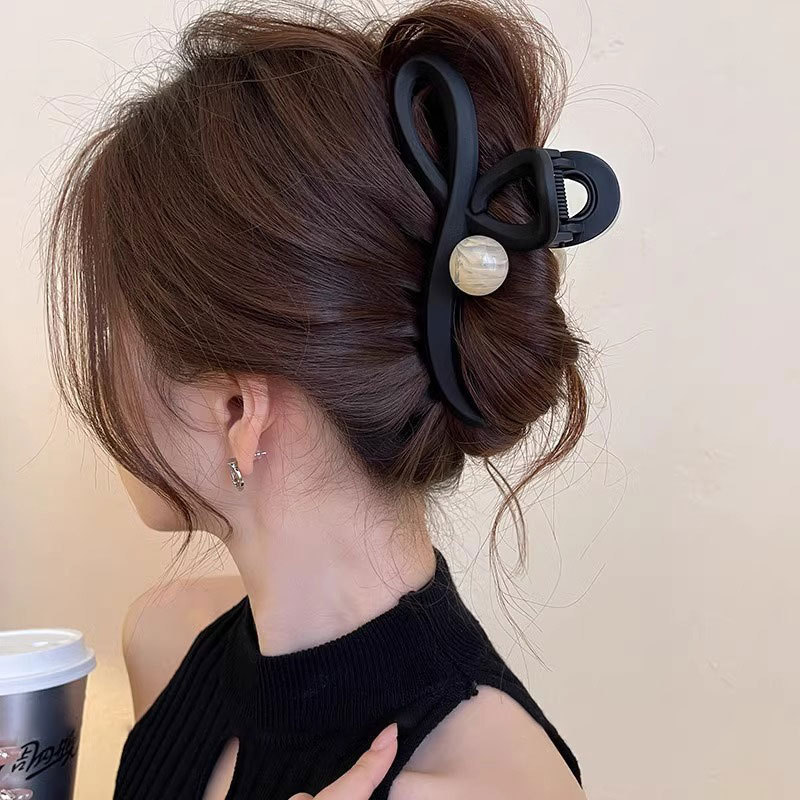 Acrílico grande, pinza de amor, pinza para el cabello, parte posterior de la cabeza femenina, pinza de tiburón, horquilla, pinza para el cabello, tocado, primavera y verano