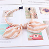 Cute three dimensional hairgrip with pigtail with bow, headband, orange hair accessory, wholesale