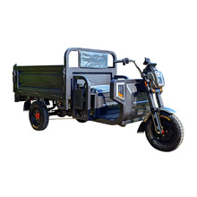 自卸加厚钢板车厢拉货家用载重长跑王电瓶电动翻斗三轮车厂家直供