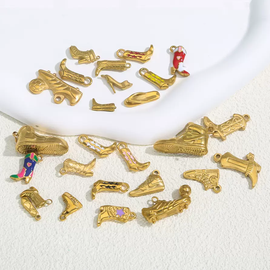 不锈钢饰品配件靴子吊坠 项链吊坠手链配件坠子diy饰品首饰配件