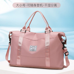 Expandable travel bag size waiting for delivery storage boarding luggage bag large capacity dry and wet separation sports fitness bag