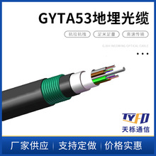 供應GYTA53地埋光纜 單模雙鎧雙護套 架空管道地埋重鎧裝光纜