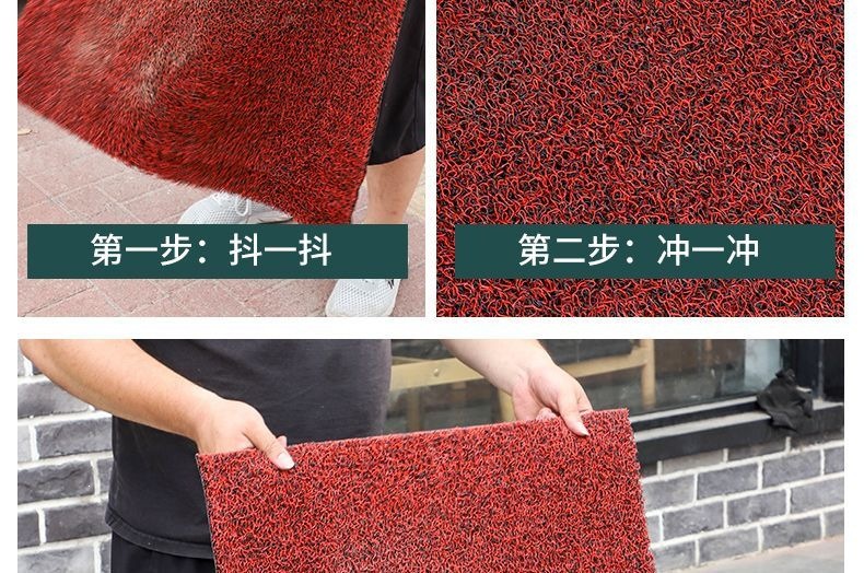 Entrance door mat with silk loops, non-slip entryway mat, bathroom and toilet foot mat, living room door mat, car floor mat