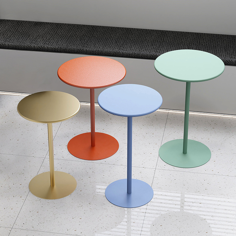 Modern simple internet celebrity dining table milk tea shop coffee table bar small round table meeting negotiation reception table and chair combination
