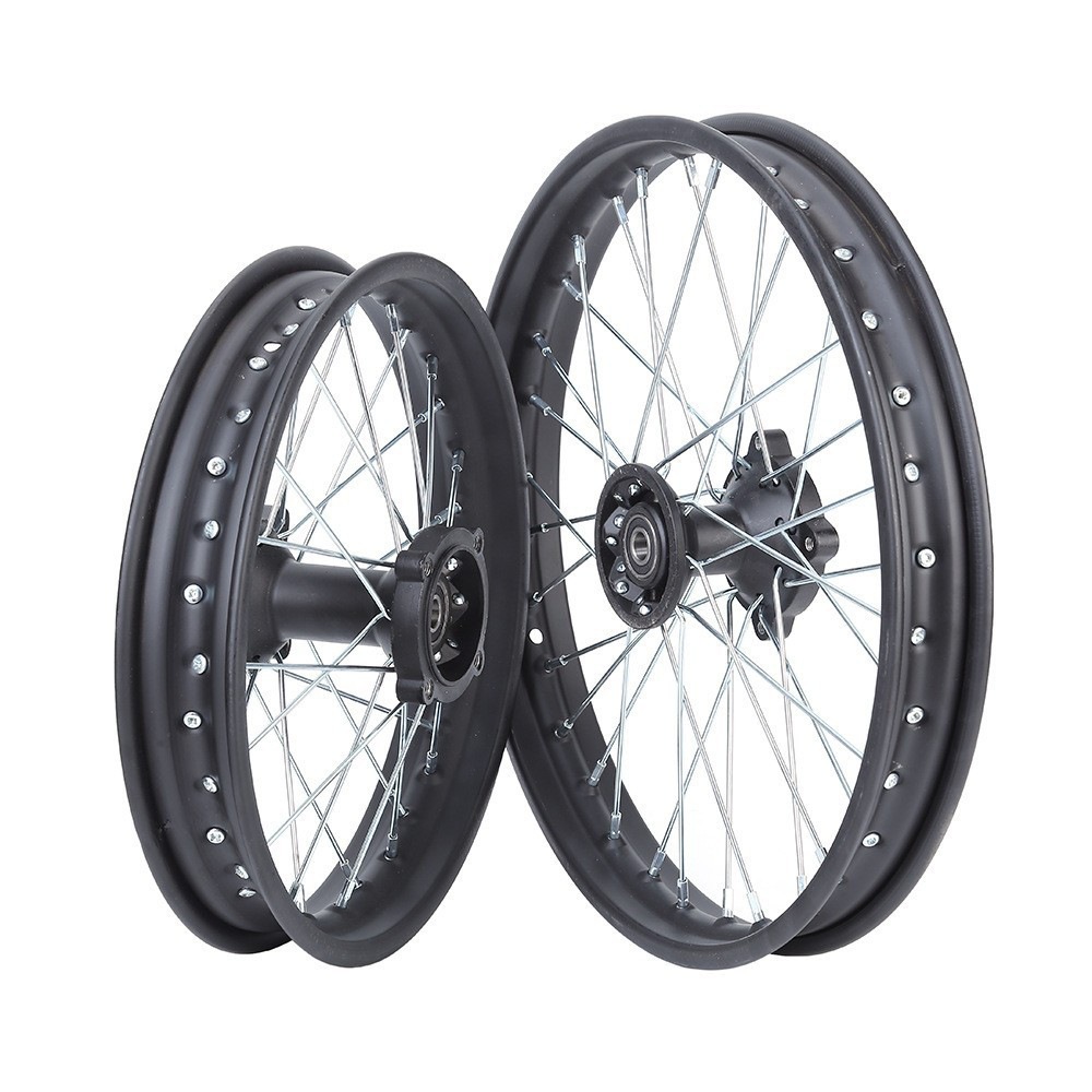 Steel Rim with Disc Brake, 1.8514 Decal Strip, Iron-Aluminum Alloy Wheel Hub, U-Nai-Zhi Motorcycle Off-Road Front and Rear