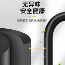 防盗玻璃门锁u型锁挂锁玻璃锁长锁商铺u室外u形锁安全办公室双门