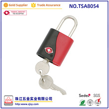 小巧实用TSA8054海关钥匙挂锁撞色迷你通关挂锁多色可选