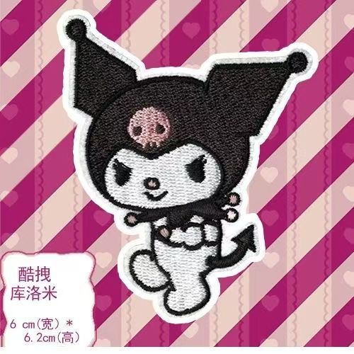 Autoadhesivo dibujos animados animales bordados sello de tela pegatinas de ropa bolsas decoración pegatinas de parche diy