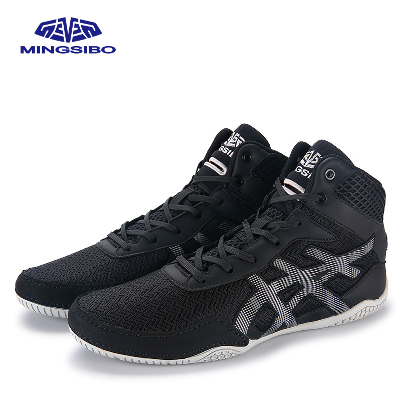 Ming Sbo Professional Men's and Women's Training Wrestling Shoes Non-slip Wear-resistant Squat Hard Pull Wrestling Shoes Fitness sneaker