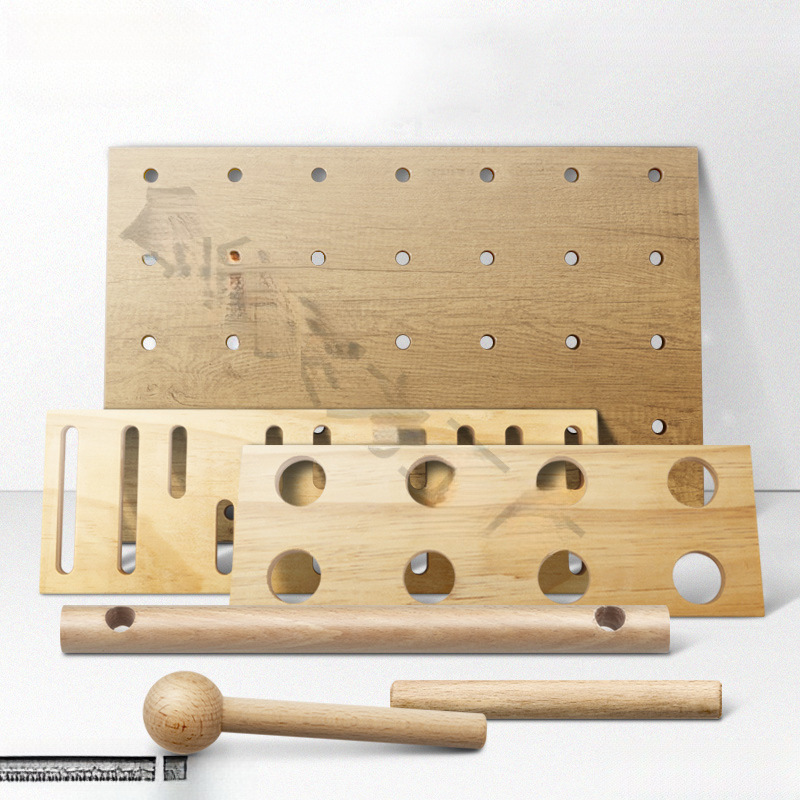 Wood eye hole board accessories wooden stick matchstick stick plug hook egg rack towel rack tray
