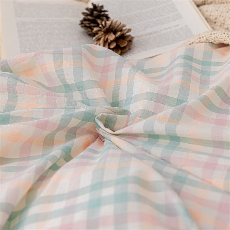 Cama de algodón lavado de algodón de clase A juego de cuatro piezas sábanas de edredón de algodón individual