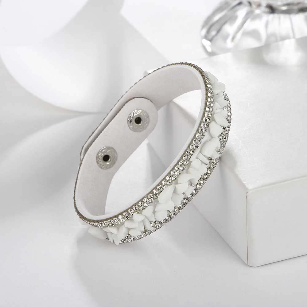 wholesale jewelry retro multicolor crushed stone inlaid diamond bracelet nihaojewelry