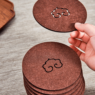 Felt Tea Coaster Pot Pad, Highly Absorbent, Anti-Knock Pad, Handmade Tea Mat, Non-Slip Mat, Tea Ceremony Accessories for Home Use