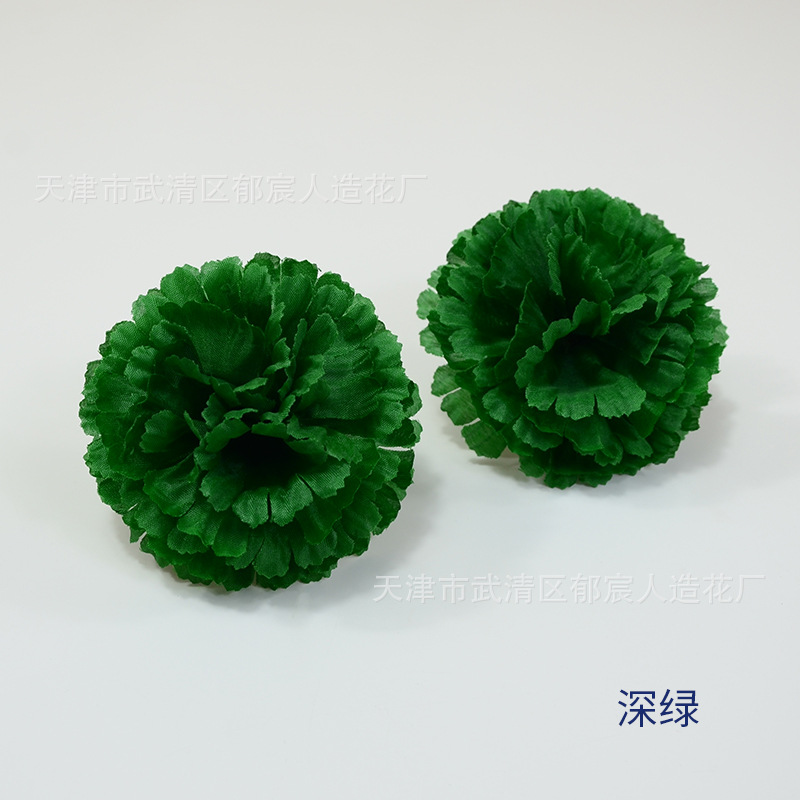 Venta al por mayor de claveles artificiales de seda para decoración de pasteles de Halloween, columnas de flores de claveles, red de flores, suministro transfronterizo.