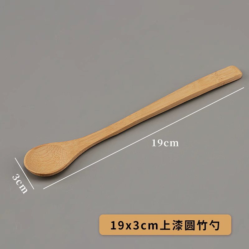 19x3cm 둥근 대나무 숟가락 페인트
