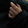 Fashionable brand ring, Korean style, internet celebrity, on index finger, 925 sample silver