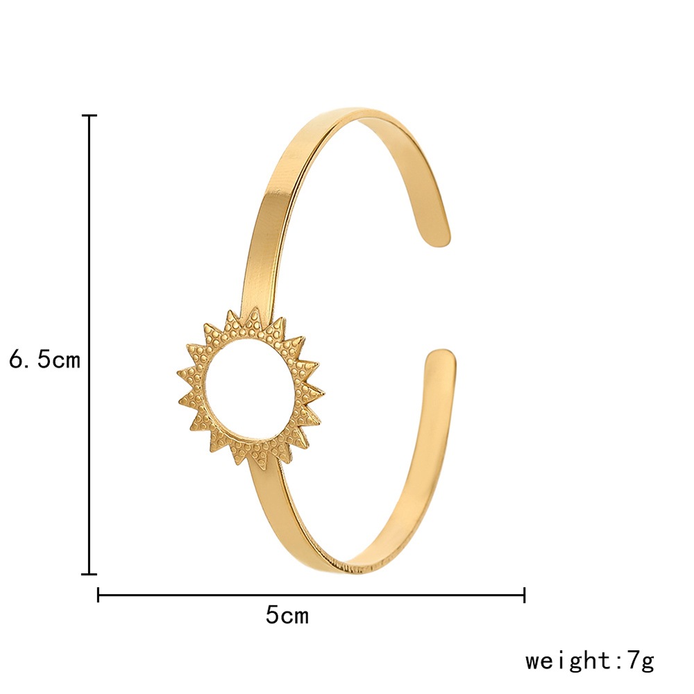 12g Weight Bangle Classification 1 Piece Quantity Daily Occasion Stainless Steel Material Geometric, Eye Pattern Unisex Gender Plating Design Simple Style Style Geometric Eye Stainless Steel Simple Style Bangle 87