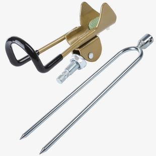 Fishing Bracket Simple Bracket Hand and Sea Dual-Purpose Bracket Stainless Steel Ground Bracket Sea Rod Hand Rod Turret Bracket