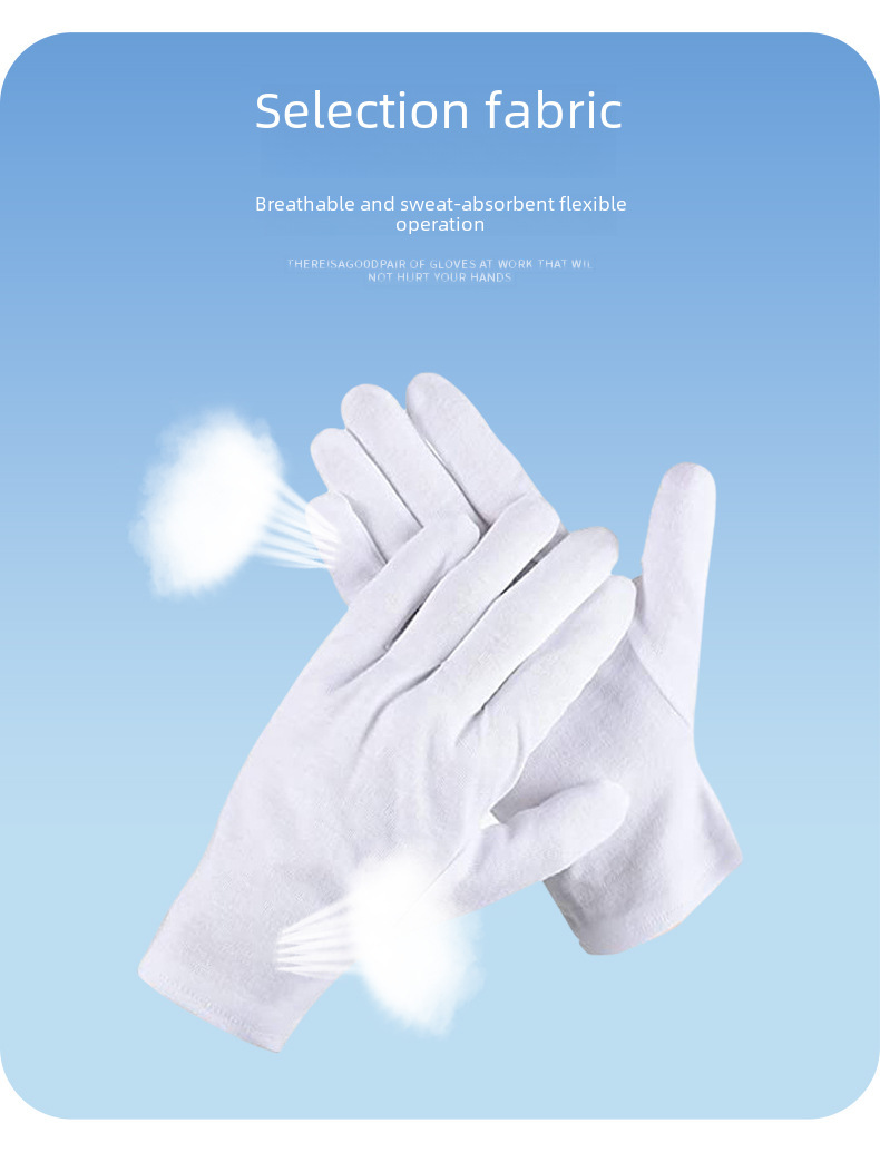 guanti bianchi in cotone transfrontalieri etichetta doppia protezione del lavoro compiti testo gioco guanti commercio estero guanti all'ingrosso_voghion.com