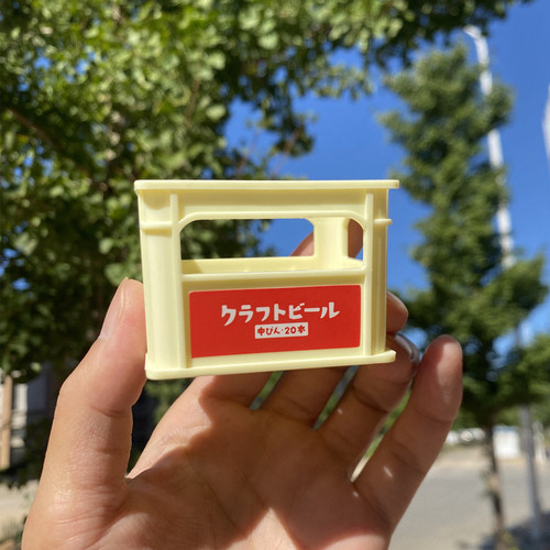 Japanese Dollhouse Mini Beer Box Drink Basket Model Micro Accessories Photography Prop