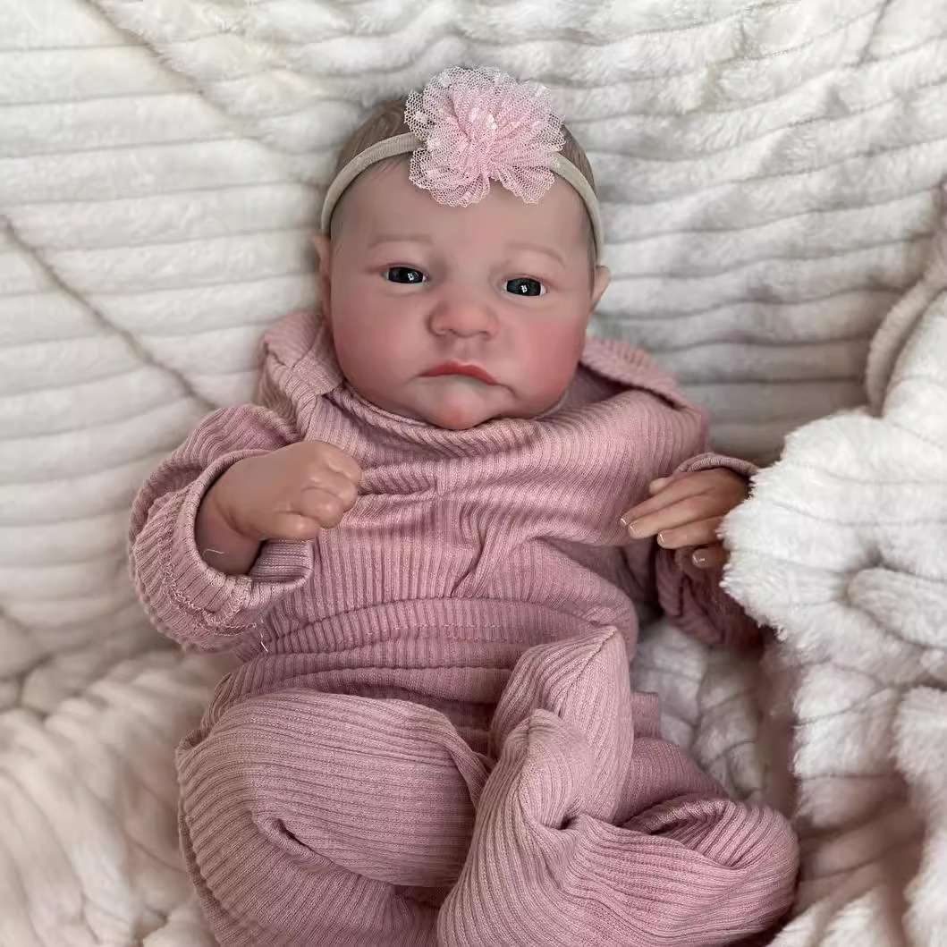 49cm muñeca renacida simulación bebé Levi transfronterizo e-commerce azul mar suministro entrega de una sola pieza