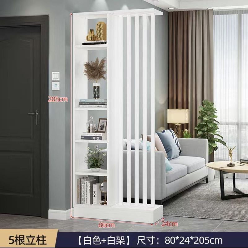 Jmo入户玄关柜屏风隔断客厅遮挡家用进门中式风挡简约对门置物架|undefined