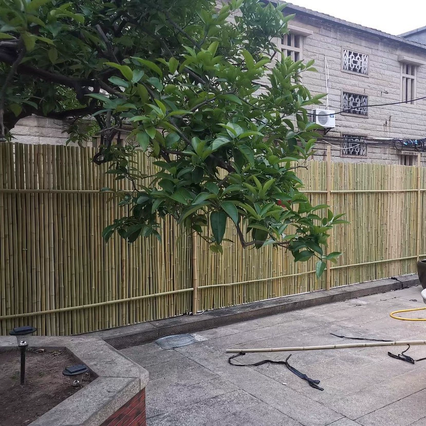 Антикоррозийный бамбуковый забор толщиной 2-5 см бамбуковый забор пейзаж бамбуковый забор Гуанчжоу Sanqiu завод бамбуковых изделий