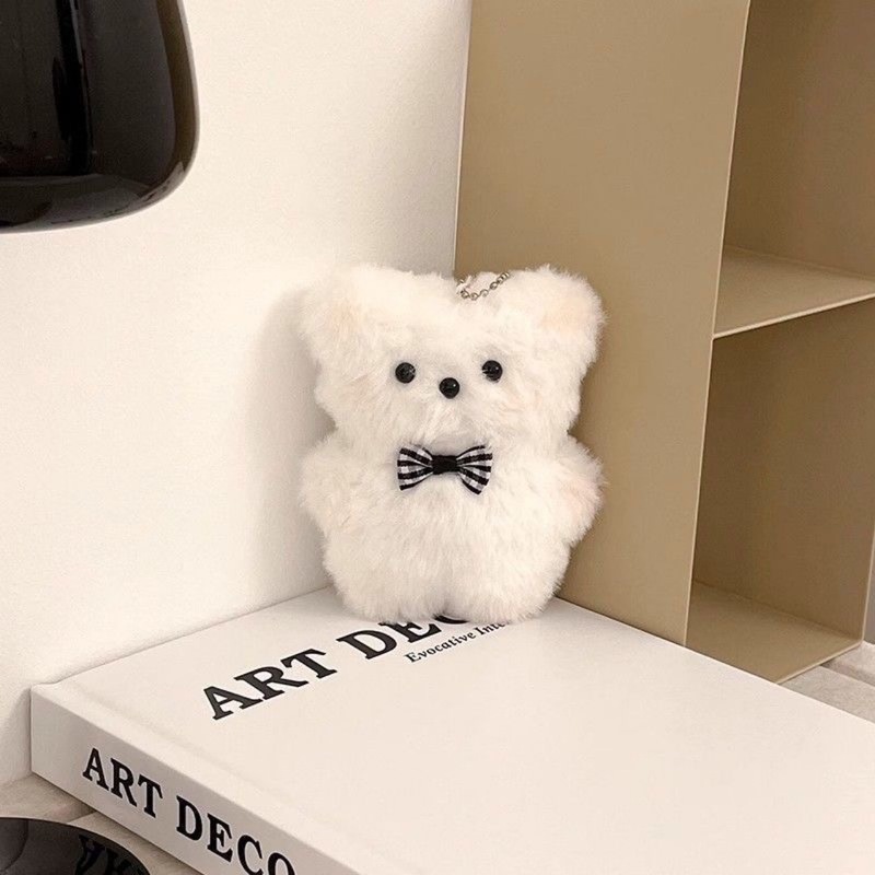 かわいいクマぬいぐるみペンダントウサギリトルミルクガールキーホルダー人形スクールバッグカップル人形バッグペンダントギフト|undefined