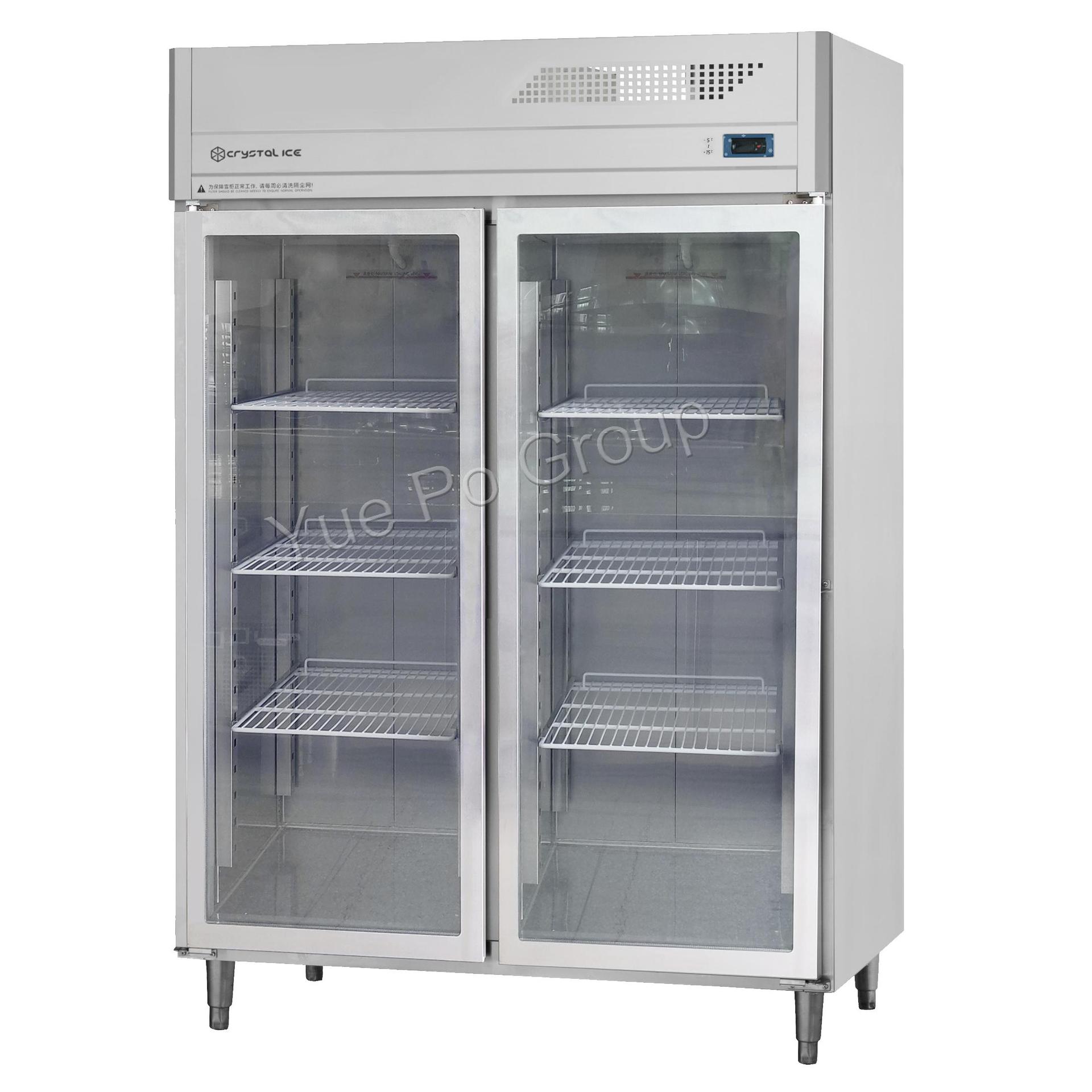 雪宝高身冷藏柜 双大玻璃门 GN2/1 (风冷) D2