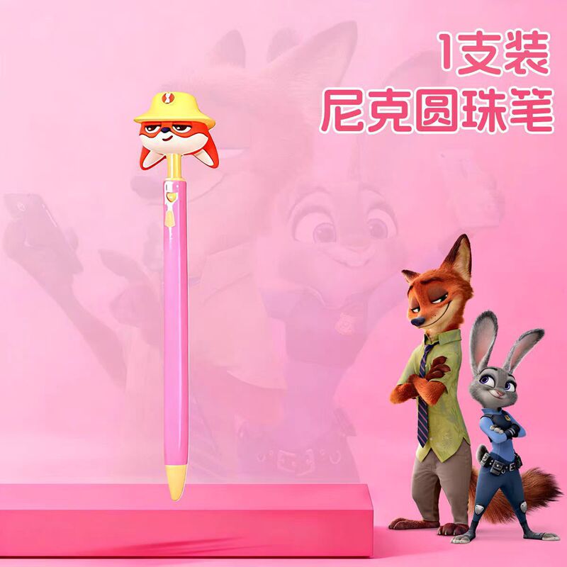 Creative Crazy Zoo Ballpoint Pen Cartoon Movie Merchandise Gary the Snake Student Stationery Retractable Pen for Writing and Drawing