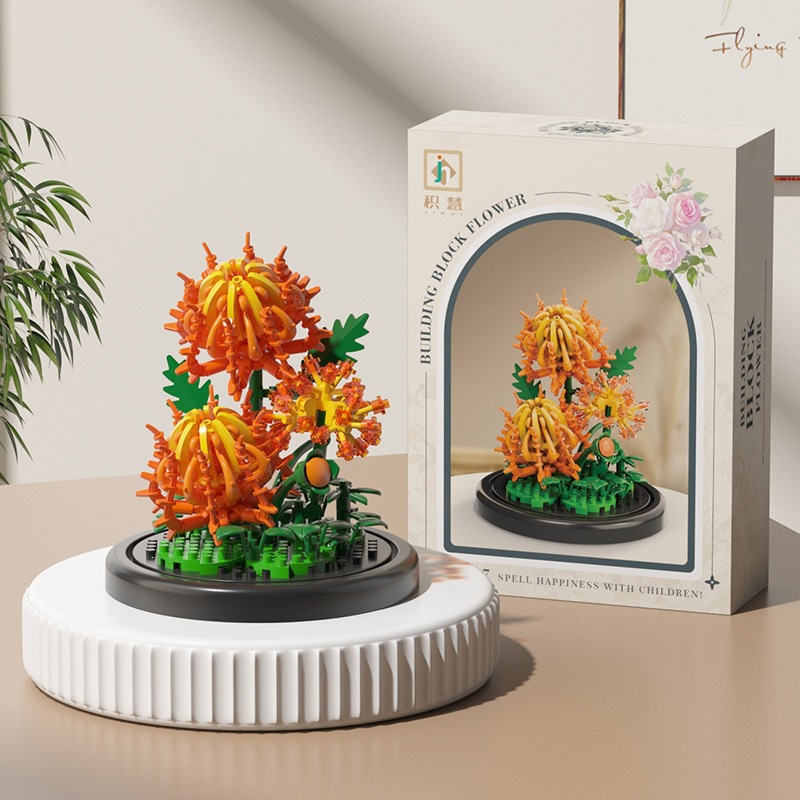 M3107 Chrysanthemum + Base 223 partículas