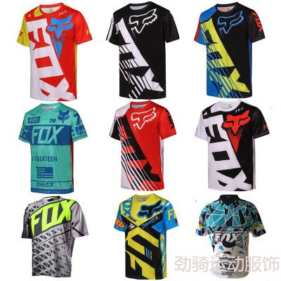Fox Head Mountain Bike Downhill Clothing Cycling Clothing Top Men's Short-Sleeved Summer Off-Road Motorcycle Clothing Tld