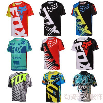 Fox Head Mountain Bike Downhill Clothing Cycling Clothing Top Men's Short-Sleeved Summer Off-Road Motorcycle Clothing Tld