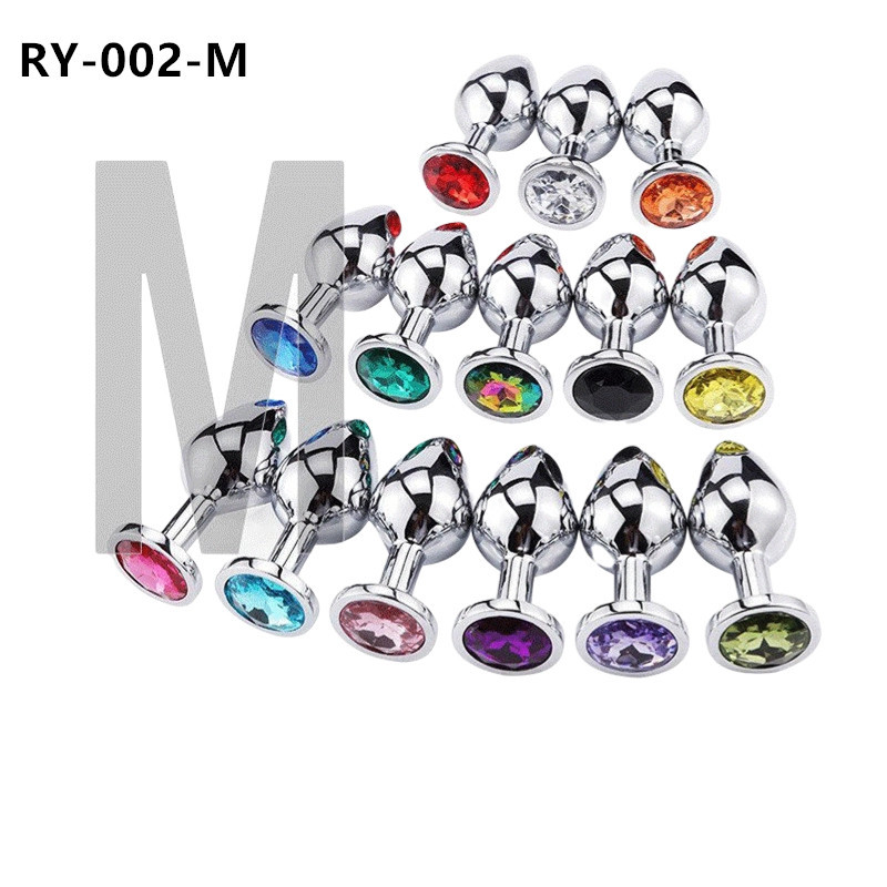 Volver corte metal anal plug adulto hombres y mujeres SM compartir masturbación clímax sexy anal plug adulto suministros pequeño mediano grande