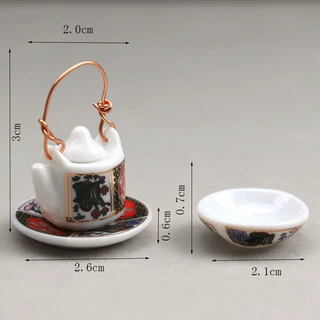 娃娃屋dollhouse微缩场景摆件玩偶模型迷你陶瓷袖珍陶瓷模型摆件
