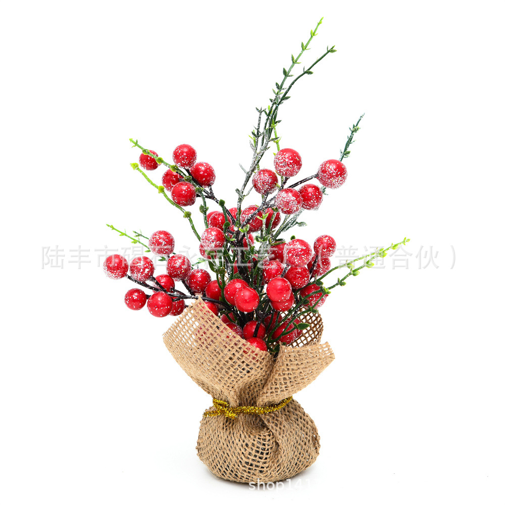 Árbol de Navidad Decoración Venta directa de fábrica Mini árbol artificial Mini decoraciones Familia Regalo de Navidad 20CM