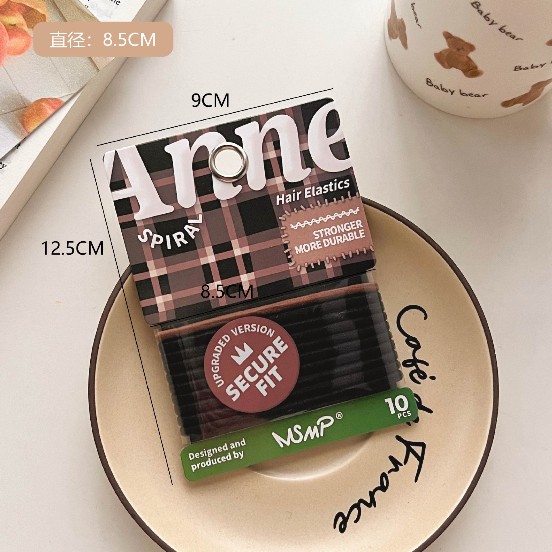 Accesorios para el cabello banda de goma elástica alta cubierta de cuero pequeña Accesorios básicos para el cabello de moda serie macaron banda de cabello cuerda de cabello sin costuras