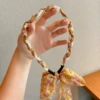Yellow headband pearl, floral print