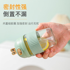 Popular high-quality cartoon rabbit cup portable straw cup cute style for girls, beauty summer children glass water cup