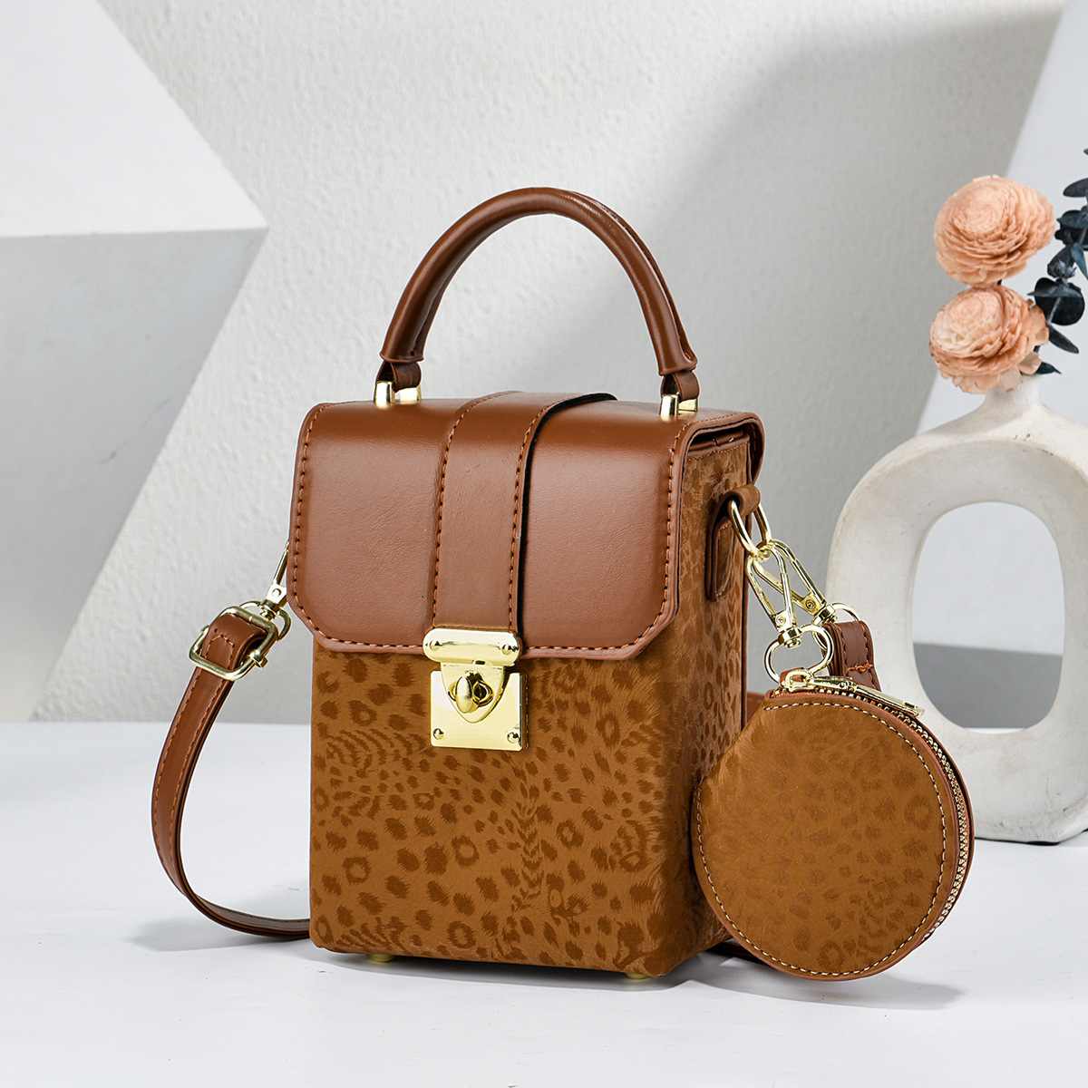 Pequeño paquete de dos piezas bolsas de madre mini bolsas de cubo colgantes bolsas de cambio bolsas de mano compactas exquisitas bolsas transfronterizas