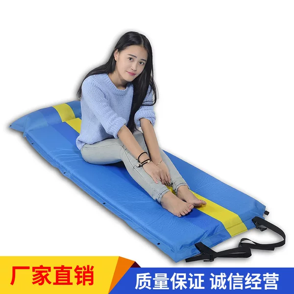 Outdoor Camping Automatic Inflatable Mat, 5cm Thick, Double-Sided Adhesive, Single-Person Air Mattress, Camping Mat, Can Be Spliced, Manufacturer's Ready Stock