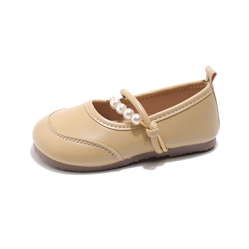 Weiche Mokassins aus Leder für Mädchen, Prinzessinnen-Stil, ideal für Frühling und Herbst, für mittelgroße und große Kinder_voghion.com