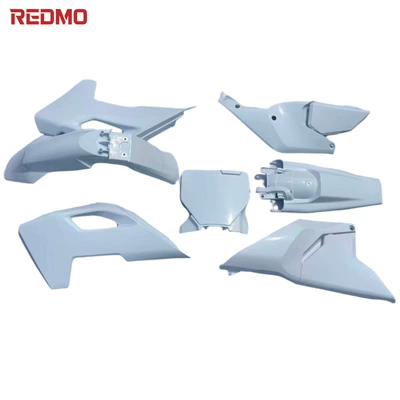 Motorcycle Fender model, complete exterior body - white