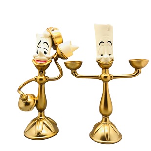 Beauty and the Beast Candlestick Lumia Candlestick Ornaments Alarm Clock Ornaments Table Lamp Ge Shihua Pendulum Clock Collection