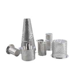 厂家304编织过滤网筒316焊接冲孔板滤管 不锈钢过滤筒冲孔板滤芯