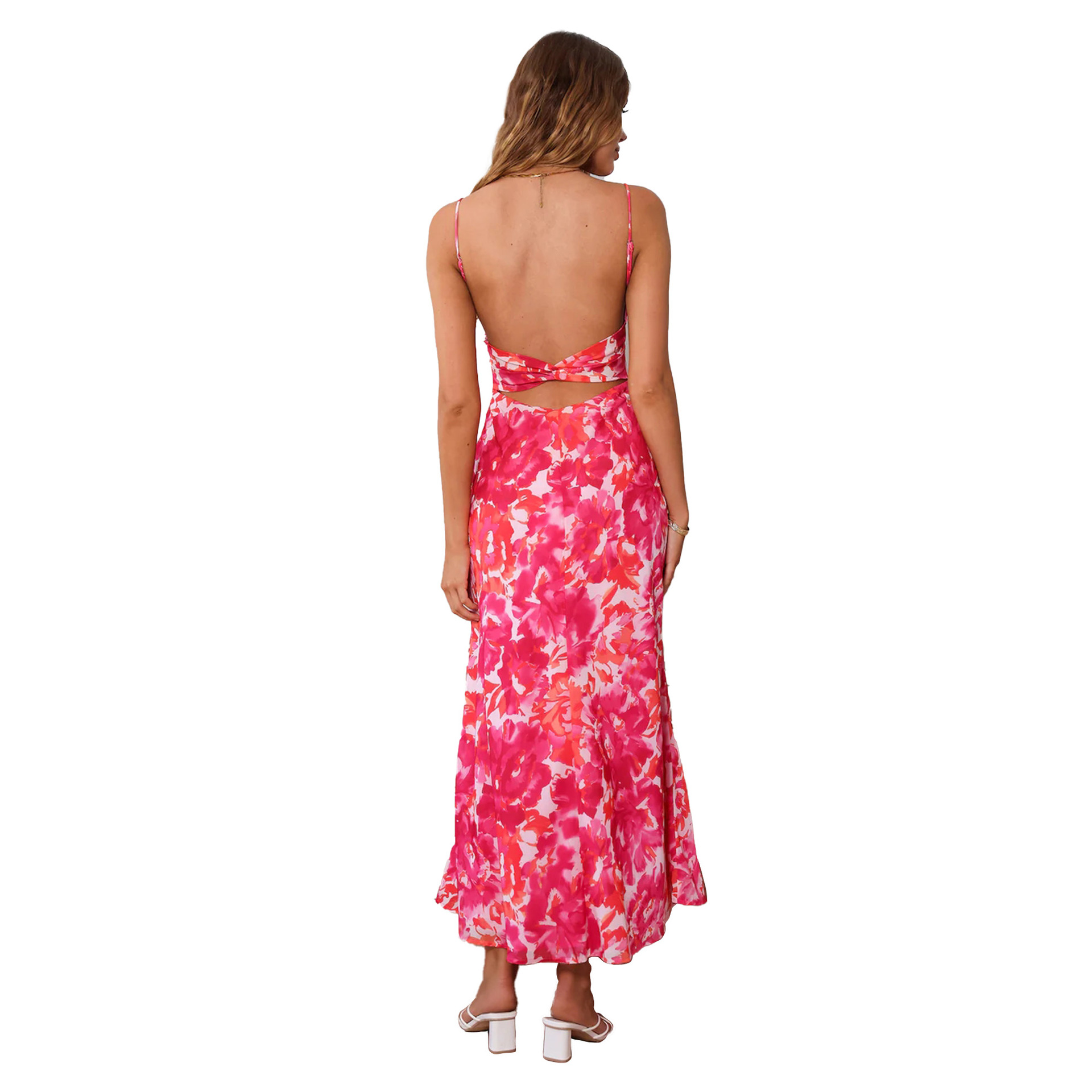 315g Weight Midi Dress Dress Length Type Sleeveless Sleeve Length Strap Dress Dresses Type Spandex, Polyester Fabric Type Mid Waist Waist Line Holiday, Daily Occasion Strap Neckline Slim Fit Type Color Block, Painted Flower Pattern Summer Season Women's Gender Printing, Zipper Design Vacation Style Wholesale Women's Vacation Printing Zipper Color Block Painted Flower Holiday Daily Strap Sleeveless Strap Dress 24