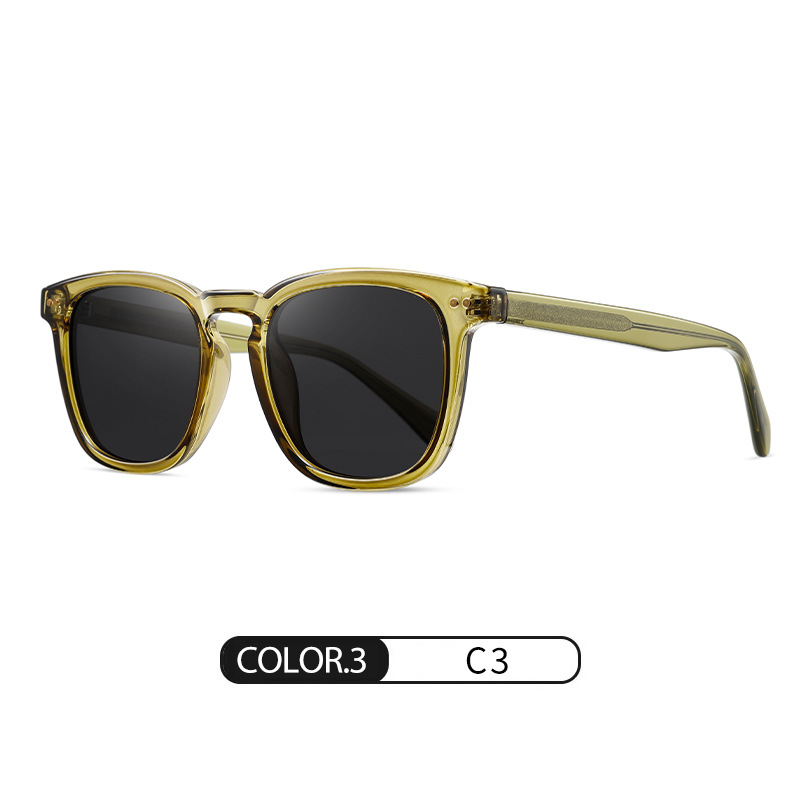 Gafas de Sol Polarizadas Cuadradas S31116 Marco de TR y Lentes TAC Protección UV400 para Conducción y Exteriores