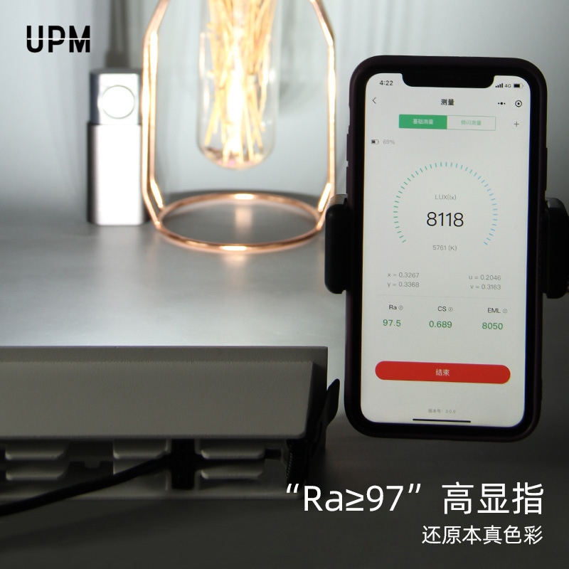 (2개) 임베디드 그릴 스포트라이트 거실 침실 높은 손가락 눈부심 방지 사이드 긴 LED3 헤드 5 헤드 다이닝 테이블 라인 램프