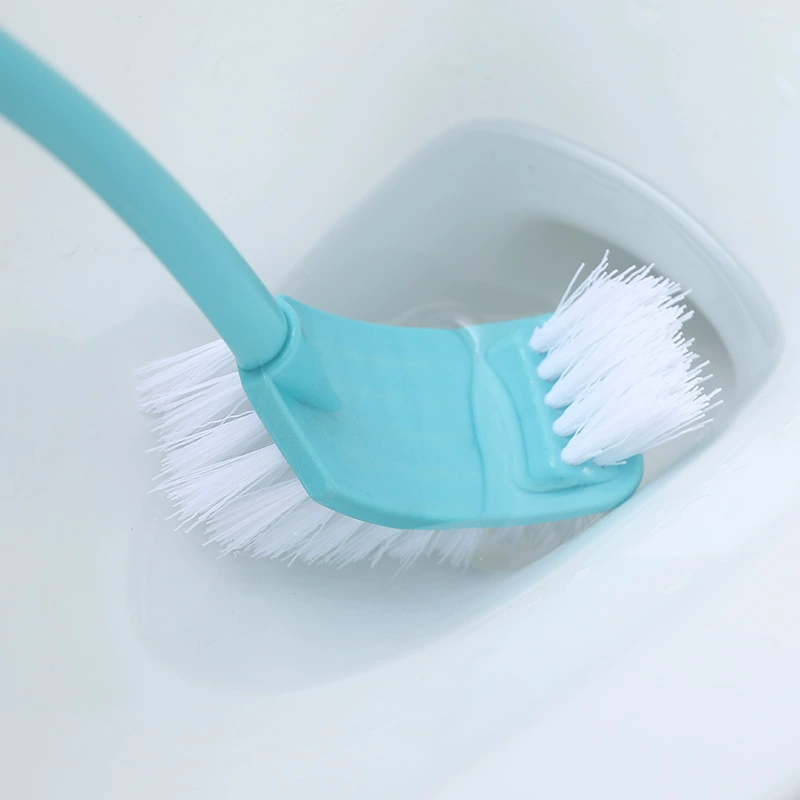 Домашняя щетка для ванной с длинной ручкой для чистки и оттирания toilet cleaning brush настенная двухсторонняя щетка для унитаза без слепых углов