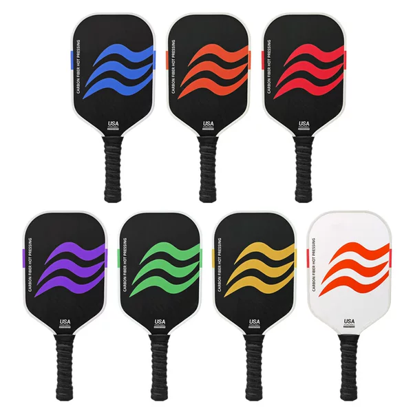 Thermally Pressed Pickleball Racket, One-Piece Carbon Fiber T700 Pickleball Racket Set, Shock-Absorbing, Matte Finish, for Indoor and Outdoor Sports